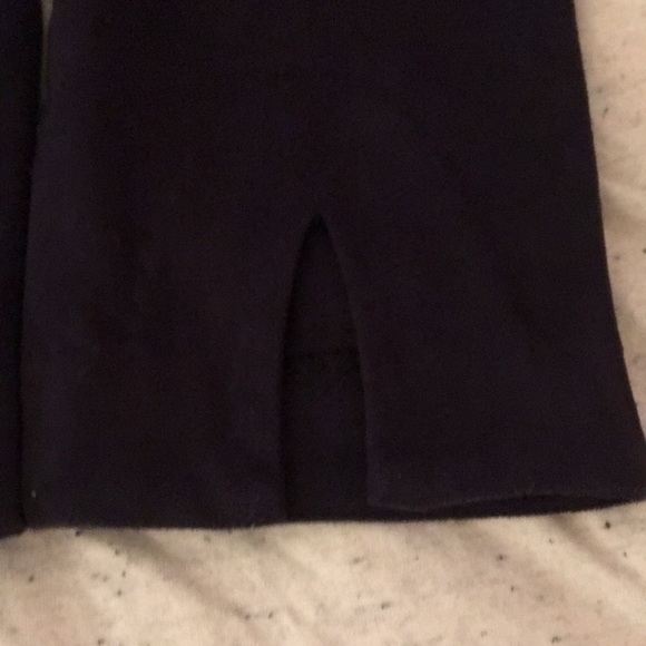 Dark Navy Faux Suede Leggings (Small) - Picture 6 of 11
